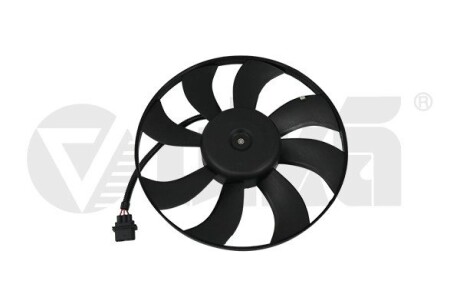 Вентилятор радиатора 100W Skoda Fabia (00-04,05-10), Roomster (06-10)/VW Polo (02-10)/Seat Ibiza (02-05,06-10) VIKA 99590015601