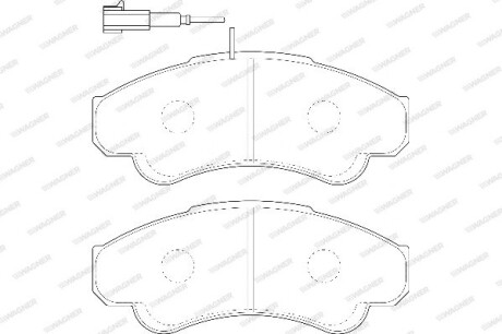 Тормозные колодки WAGNER WBP23919A