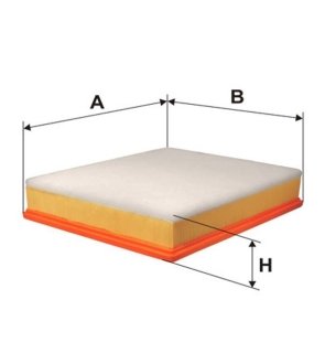 Фільтр повітряний RENAULT /AP137/2 (WIX-FILTERS) WIX FILTERS 93364E