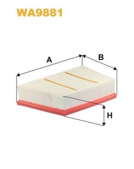 Фільтр повітряний WIX FILTERS WA9881