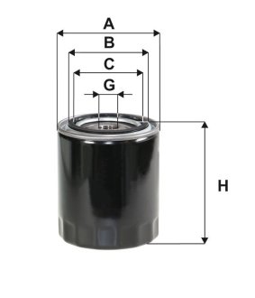 Фільтр масляний двигуна /OP580/8 (вир-во -FILTERS) WIX FILTERS WL7117 (фото 1)