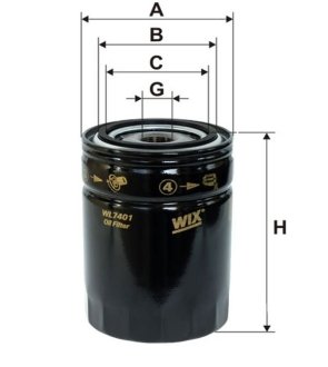 Фільтр оливи WIX FILTERS WL7401 (фото 1)