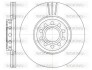 Гальмівний диск перед. A4/A6/Passat/Superb (99-13) WOKING D659610 (фото 1)