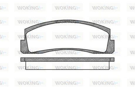 Колодки тормозные WOKING P0033.00