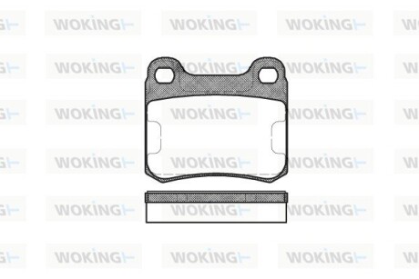 Колодки тормозные WOKING P0573.00