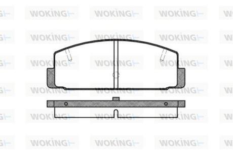 Колодки тормозные диск. задн. (Remsa) Mazda 6 I II (P0793.20) WOKING P079320