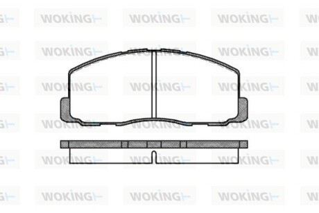 Колодки тормозные WOKING P0883.00