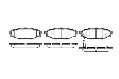 Колодки тормозные диск. задн. (Remsa) Subaru Forester (sh) 2.0 08-,Subaru Forester (sh) 2.5 08- (P10363.01) WOKING P1036301 (фото 1)