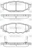 Гальмівні колодки зад. Forester/Impreza/Legacy/Outback09- WOKING P1036312 (фото 1)