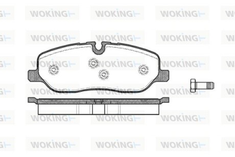 Колодки гальмівні WOKING P1058300