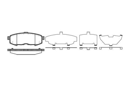 Колодки тормозные диск. задн. (Remsa) MAZDA MPV II (LW) 2.0 DI (02-06) (P10603.00) WOKING P1060300