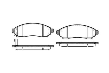 Гальмівні колодки пер. Nissan Navara 2,5dCi 05- WOKING P1062301