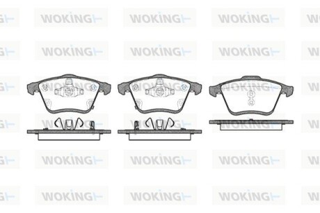 Колодки гальмівні WOKING P10823.02