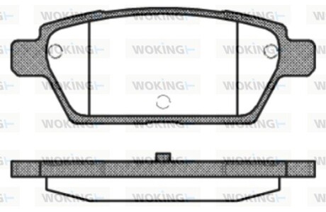 Колодки тормозные диск. задн. (Remsa) Mazda 6 I (P10953.10) WOKING P1095310