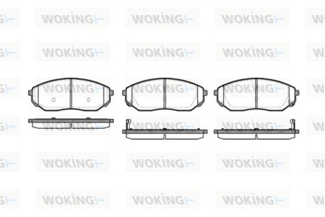 Колодки гальмівні WOKING P11413.02