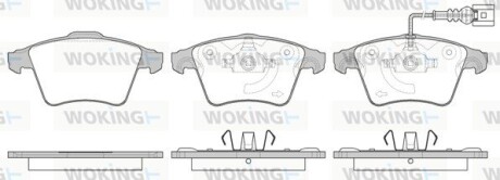 Колодки тормозные диск. перед. (Remsa) VW T5-T6 (P11453.11) WOKING P1145311