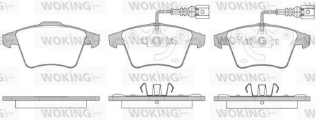 Колодки гальмівні WOKING P1145322