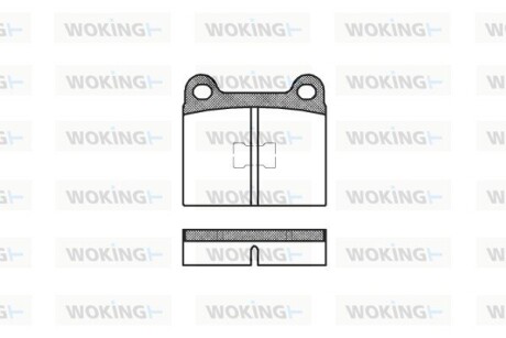 Колодки гальмівні WOKING P1173.00