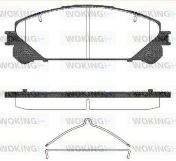 Колодки тормозные WOKING P12123.00