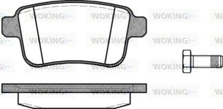 Колодки тормозные WOKING P12523.00