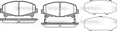 Колодки тормозные диск. перед. (Remsa) Honda Accord 08> 15> (P12903.02) WOKING P1290302