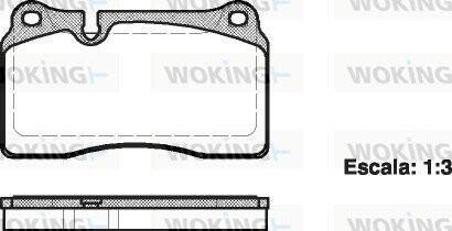 Колодки тормозные диск. перед. (Remsa) VW Touareg 03>10, 10>18 (P13003.00) WOKING P1300300