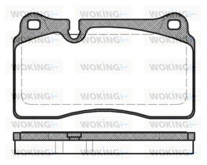 Колодки тормозные диск. перед. (Remsa) Audi A3 sportback 2.5 04-13,Audi Tt 2.5 06-14 (P13003.30) WOKING P1300330