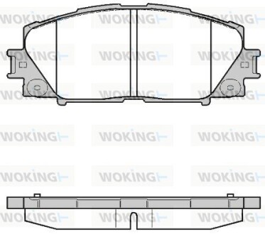 Гальмівні колодки пер. Prius 08- WOKING P13243.10