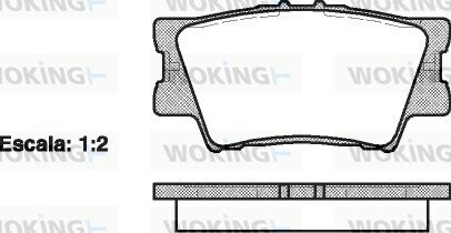 Колодки тормозные диск. задн. (Remsa) Lexus Es (acv40_, gsv40_) 3.5 06-12,Lexus Es (asv60_ (P13313.00) WOKING P1331300