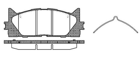 Колодки тормозные диск. перед. (Remsa) Lexus Es (acv40_, gsv40_) 3.5 06-12,Lexus Es (asv60_ (P13333.00) WOKING P1333300