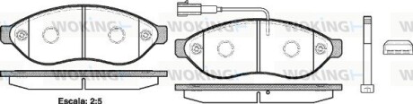 Гальмівні колодки пер. Jumper/Ducato/Boxer 06- (1.1-1.5t) WOKING P1337301