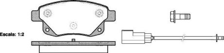 Колодки тормозные диск. задн. (Remsa) Ford Tourneo connect 1.8 02-13,Ford Transit 2.2 06-14 (P13523.02) WOKING P1352302