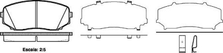 Гальмівні колодки пер. Mazda CX-7/CX-9 07- (sumitomo) WOKING P1367302 (фото 1)