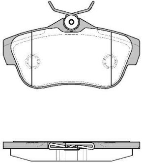 Колодки тормозные диск. задн. (Remsa) PSA Jumpy Expert II 07> (P13993.00) WOKING P1399300