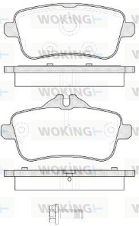 Колодки тормозные диск. задн. (Remsa) MB ML166 GLE166 GLS166 (P14033.00) WOKING P1403300