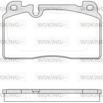 Гальмівні колодки пер. Audi A6/A7/Q5 10- (Brembo) WOKING P1427300