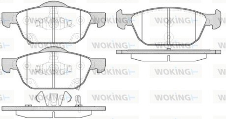 Колодки гальмівні WOKING P14523.02