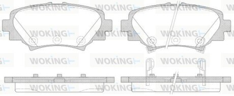 Колодки тормозные диск. задн. (Remsa) Mazda 3 1.5 13-,Mazda 3 2.0 13-,Mazda 3 2.2 13- (P14703.02) WOKING P1470302