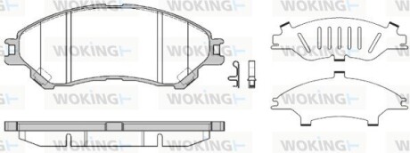 Колодки гальмівні WOKING P1489302