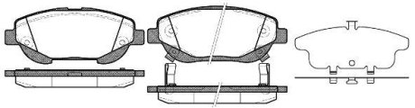 Колодки тормозные диск. перед. (Remsa) Toyota Avensis 1.6 09-,Toyota Avensis 2.0 09- (P15533.02) WOKING P1553302 (фото 1)