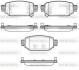 Колодки тормозные диск. задн. (Remsa) Mazda 3 1,5d 16>19 (P16313.02) WOKING P1631302 (фото 1)