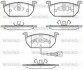 Гальмівні колодки пер. Octavia III 12- /Golf VII 12- (ATE) WOKING P1701301 (фото 1)
