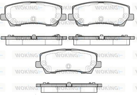 Колодки гальмівні WOKING P1721315