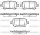 Колодки тормозные диск. задн. (Remsa) Opel Astra k 1.0 15-,Opel Astra k 1.4 15- (P17283.02) WOKING P1728302 (фото 1)