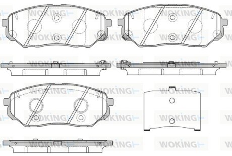 Колодки гальмівні WOKING P1761302