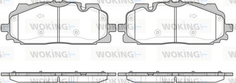 Колодки тормозные диск. перед. (Remsa) Audi Q7 3.0 15- (P17673.00) WOKING P1767300