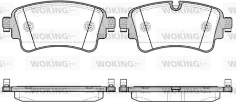 Колодки гальмівні WOKING P1769308