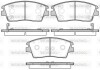 Колодки тормозные диск. перед. (Remsa) Hyundai Tucson 1.6 15-,Hyundai Tucson 1.7 15- (P17763.02) WOKING P1776302 (фото 1)