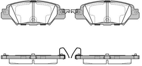 Колодки тормозные диск. задн. (Remsa) Mazda Cx-5 2.5 11- (P17773.00) WOKING P1777300 (фото 1)