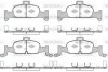 Колодки тормозные диск. перед. (Remsa) Audi A4 A5 16> / Q5 17> (P17913.00) WOKING P1791300 (фото 1)